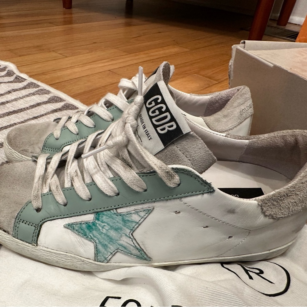 Authentic golden goose superstar sneakers